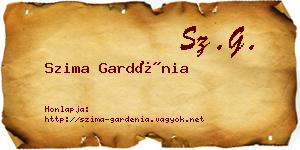 Szima Gardénia névjegykártya